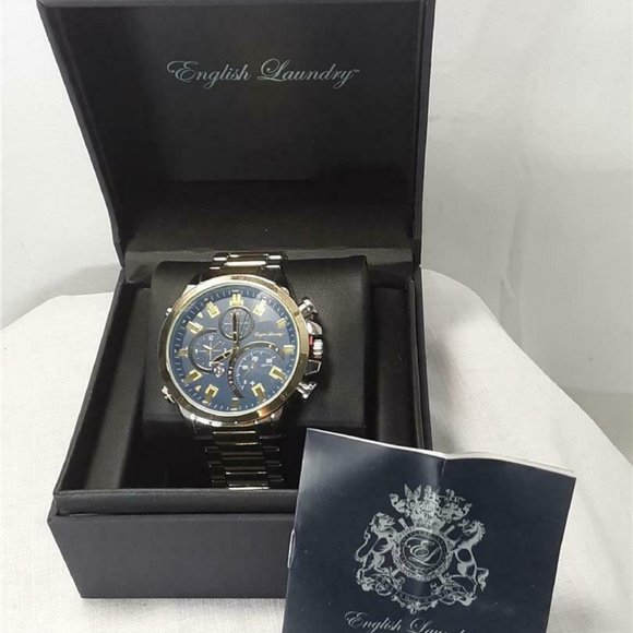 New English Laundry Mens Quartz Watch Stainless - Picture 1 of 4